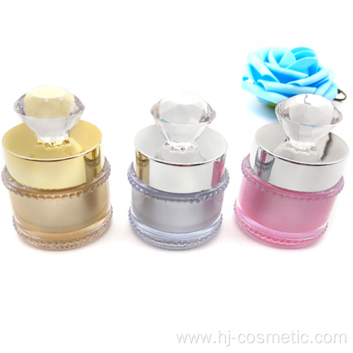 OEM/ODM high quality double-layer DIAMOND shape acrylic cosmetic jars with good price